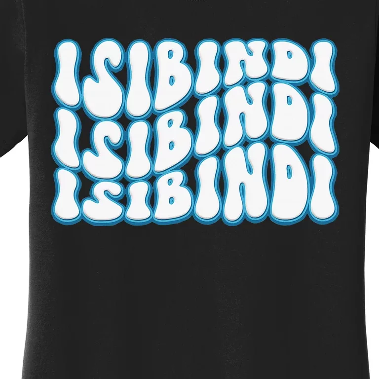 Isibindi Groovy Wavy Style School Spirit Wear Women's T-Shirt