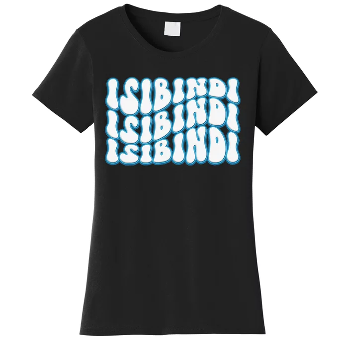 Isibindi Groovy Wavy Style School Spirit Wear Women's T-Shirt