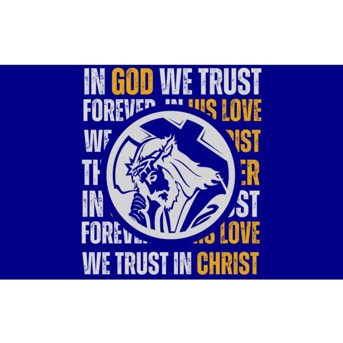 In God We Trust Saved By Grace Jesus Christian Gift Bumper Sticker