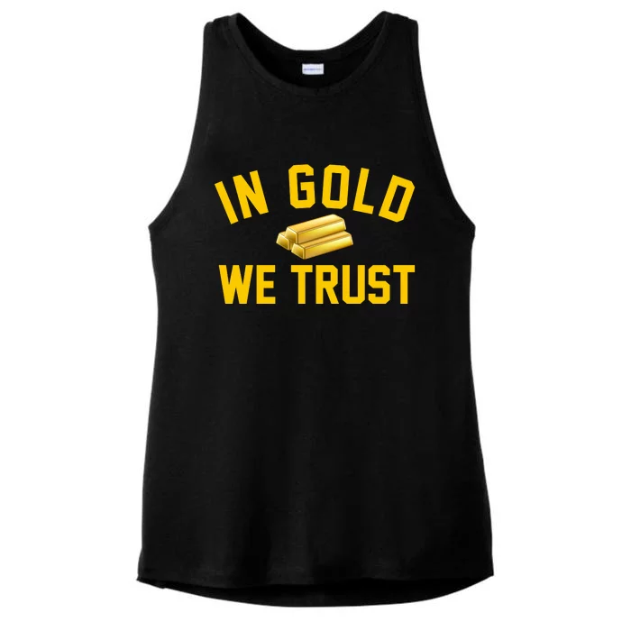 In Gold We Trust Ladies Tri-Blend Wicking Tank