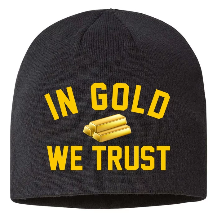 In Gold We Trust 8 1/2in Sustainable Knit Beanie