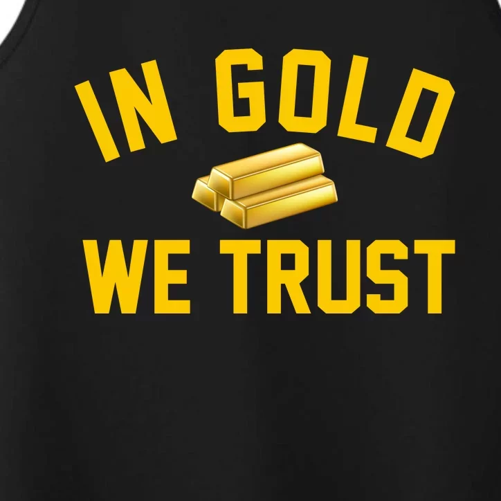 In Gold We Trust Performance Tank