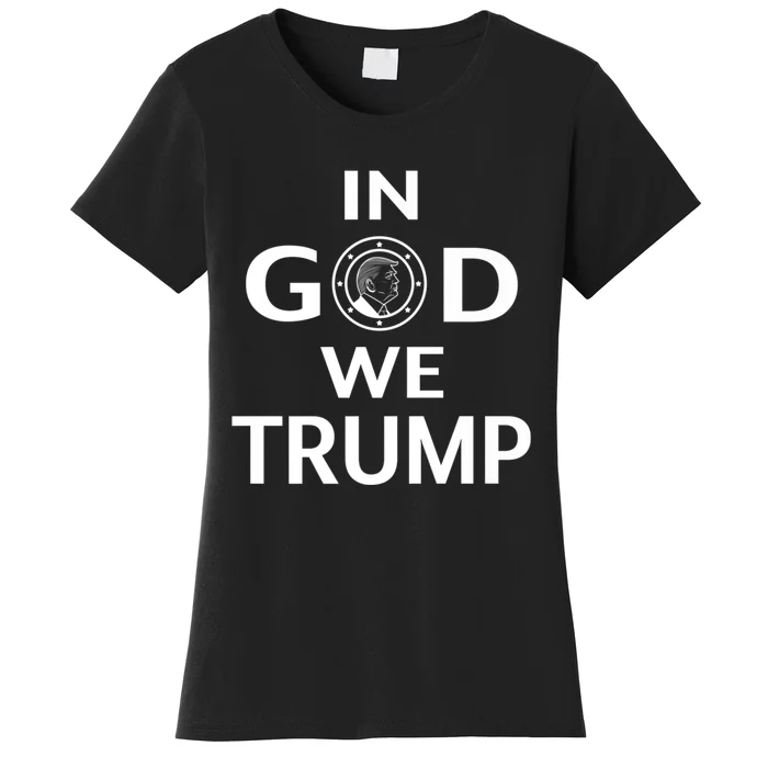 In God We Trust In Trump 2024 Support Premium Women's T-Shirt