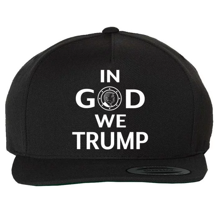 In God We Trust In Trump 2024 Support Premium Wool Snapback Cap