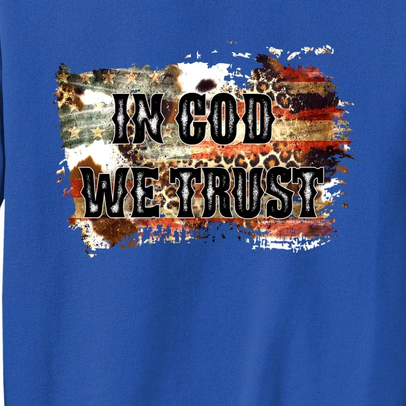 In God We Trust For Patriotic Christian Cute American Flag Gift Sweatshirt