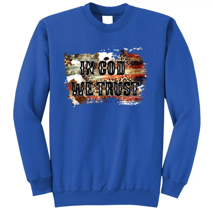 In God We Trust For Patriotic Christian Cute American Flag Gift Sweatshirt