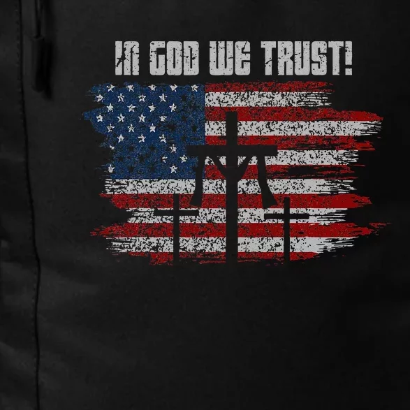 In God We Trust American Christian Bible Verse Daily Commute Backpack