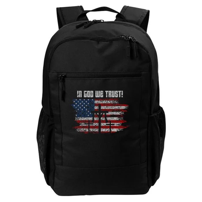 In God We Trust American Christian Bible Verse Daily Commute Backpack