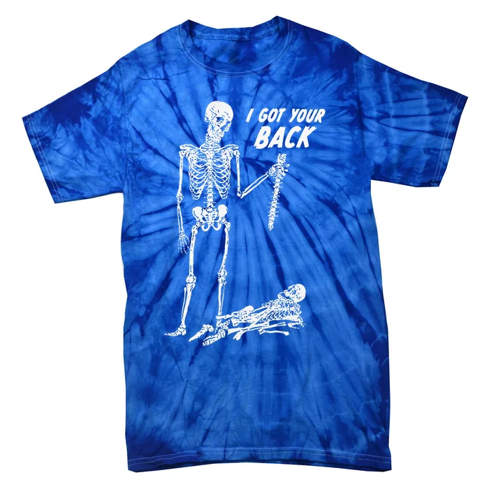 I Got Your Back Halloween Skeleton Tie-Dye T-Shirt