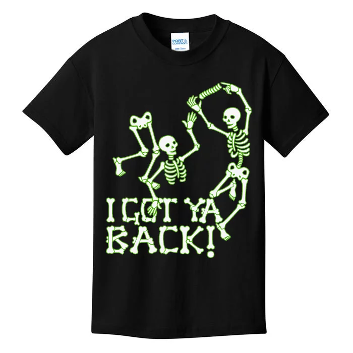 I Got Ya Back Skeleton Glowing In The Dark Kids T-Shirt