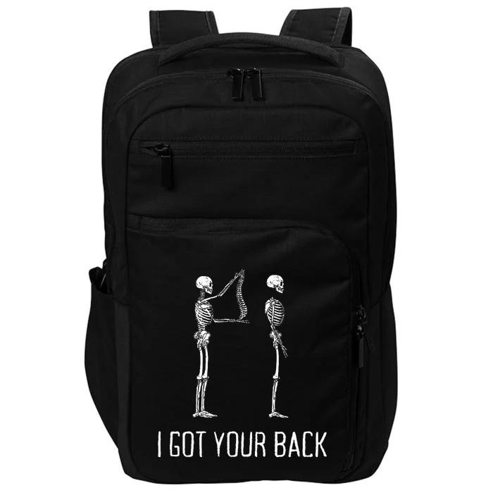 I Got Your Back Funny Skeleton Impact Tech Backpack