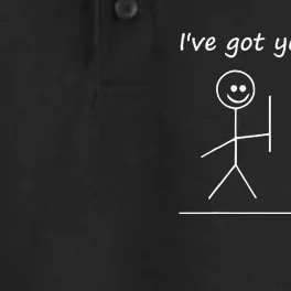 I Got Your Back Stick Figure Graphic Friendship Sarcastic Dry Zone Grid Performance Polo