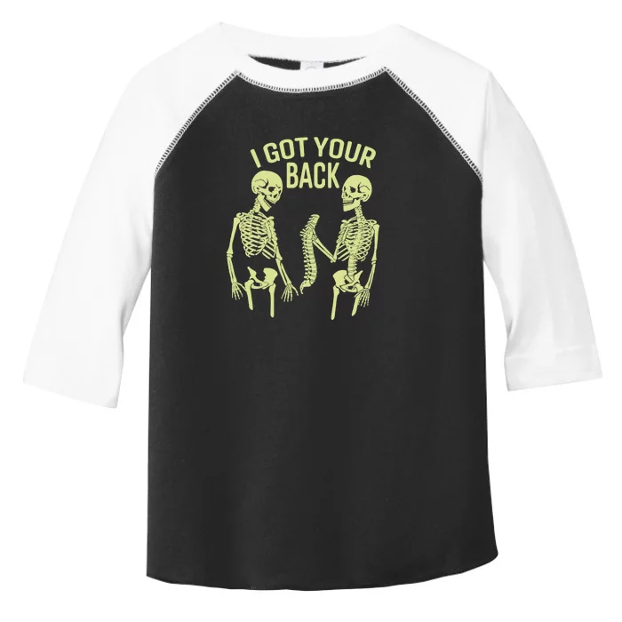 I Got Your Back Skeleton Skull Funny Sarcastic Toddler Fine Jersey T-Shirt