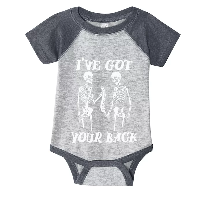 IVe Got Your Back Halloween Skeleton Skull Infant Baby Jersey Bodysuit