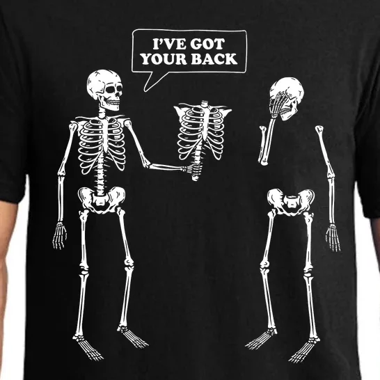 Ive Got Your Back Funny Skeleton Pun Pajama Set