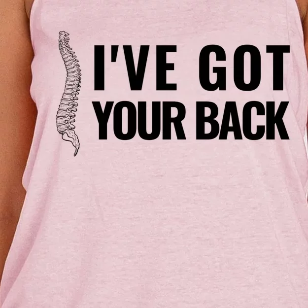 Ive Got Your Back Anatomy Funny Chiropractor Orthopedic Meaningful Gift Women's Knotted Racerback Tank