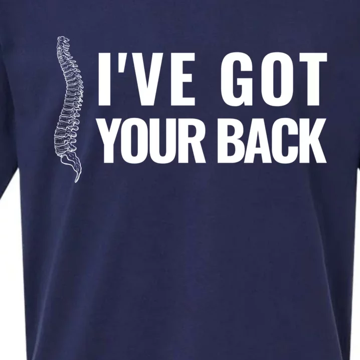 Ive Got Your Back Anatomy Funny Chiropractor Orthopedic Meaningful Gift Sueded Cloud Jersey T-Shirt