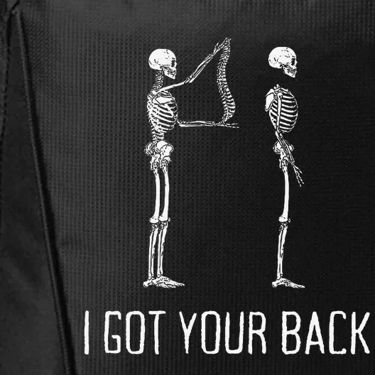 I Got Your Back Funny Skeleton City Backpack