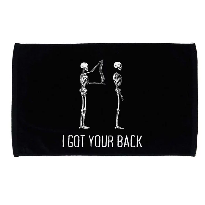 I Got Your Back Funny Skeleton Microfiber Hand Towel