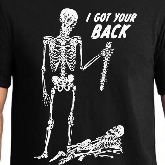 I Got Your Back Halloween Skeleton Skull Sarcastic Pajama Set