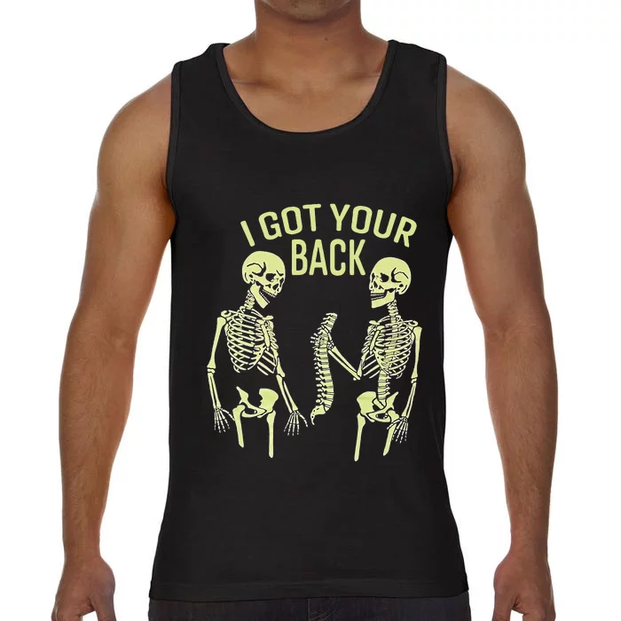 I Got Your Back Halloween Skeleton Skull Sarcastic Comfort Colors® Tank Top