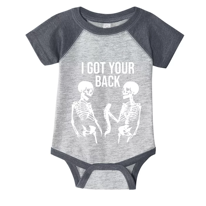 I Got Your Back Funny Skeleton Infant Baby Jersey Bodysuit