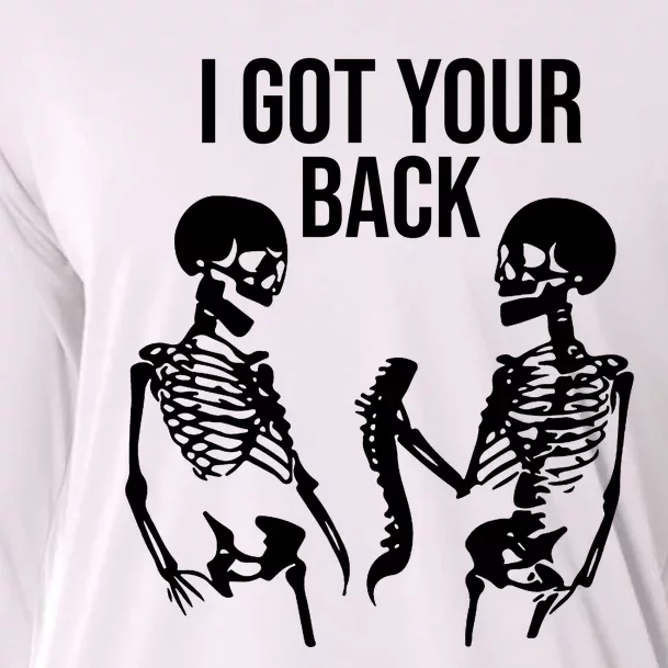 I Got Your Back Funny Skeleton Cooling Performance Long Sleeve Crew