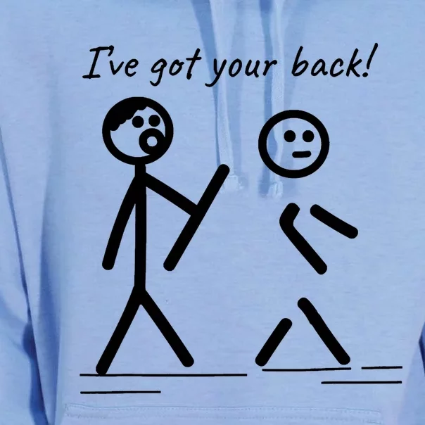 I Got Your Back Stick Figure Friendship Sarcasm Unisex Surf Hoodie