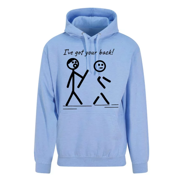 I Got Your Back Stick Figure Friendship Sarcasm Unisex Surf Hoodie