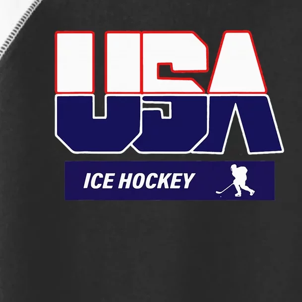 Ice Hockey 2024 Souvenir Usa Team Toddler Fine Jersey T-Shirt