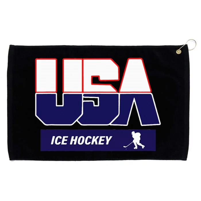 Ice Hockey 2024 Souvenir Usa Team Grommeted Golf Towel