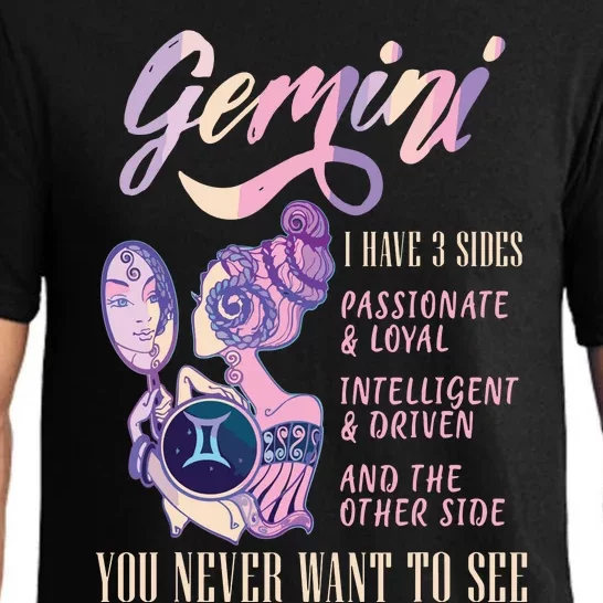 I Have 3 Sides Gemini Zodiac Sign Pajama Set