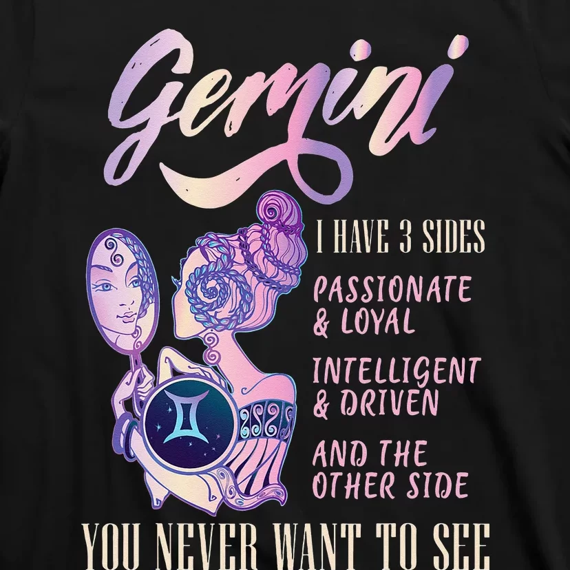 I Have 3 Sides Gemini Zodiac Sign T-Shirt