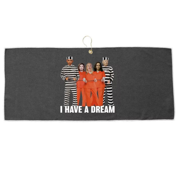 I Have A Dream Funny Large Microfiber Waffle Golf Towel