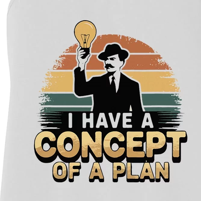 I Have A Concept Of A Plan Women's Racerback Tank