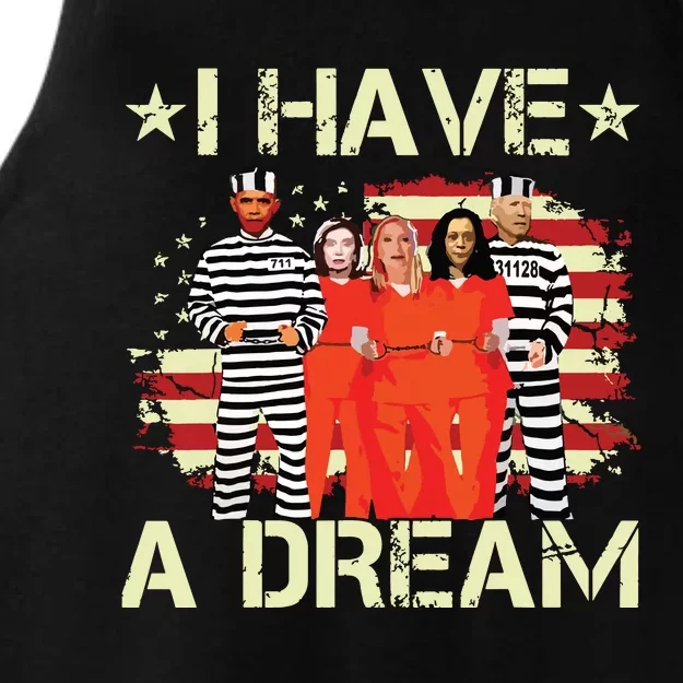 I Have A Dream Funny Biden Ladies Tri-Blend Wicking Tank