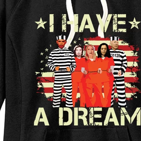 I Have A Dream Funny Biden Women's Fleece Hoodie