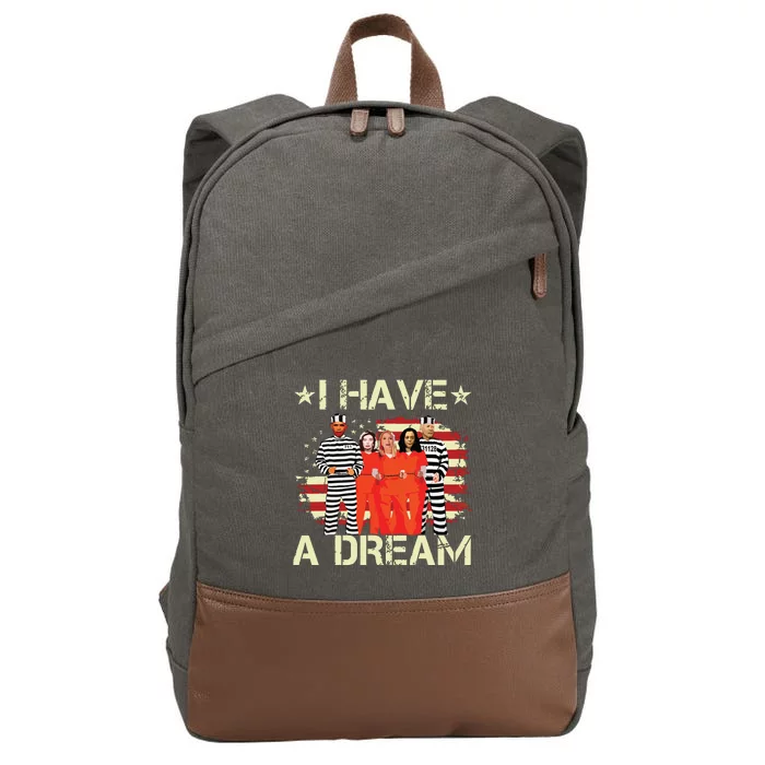 I Have A Dream Funny Biden Cotton Canvas Backpack