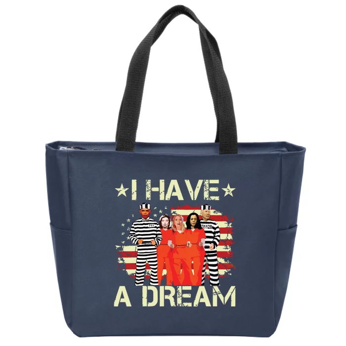 I Have A Dream Funny Biden Zip Tote Bag