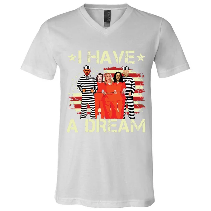 I Have A Dream Funny Biden V-Neck T-Shirt