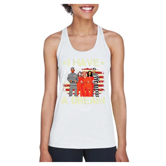 I Have A Dream Funny Biden Women's Racerback Tank