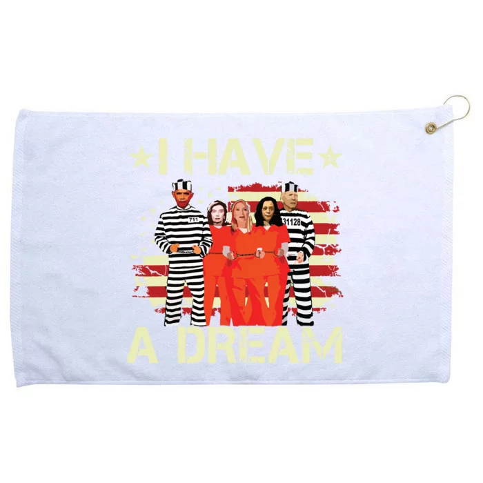 I Have A Dream Funny Biden Grommeted Golf Towel