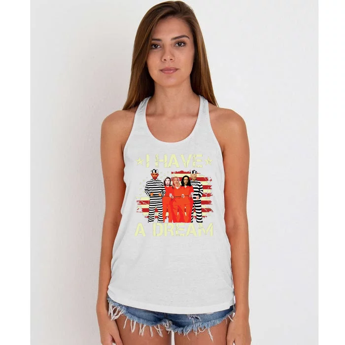 I Have A Dream Funny Biden Women's Knotted Racerback Tank