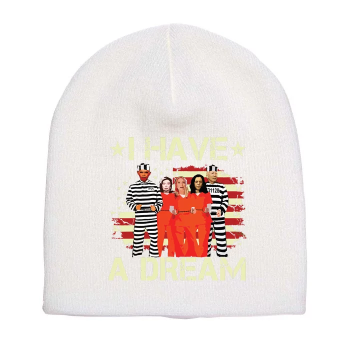 I Have A Dream Funny Biden Short Acrylic Beanie