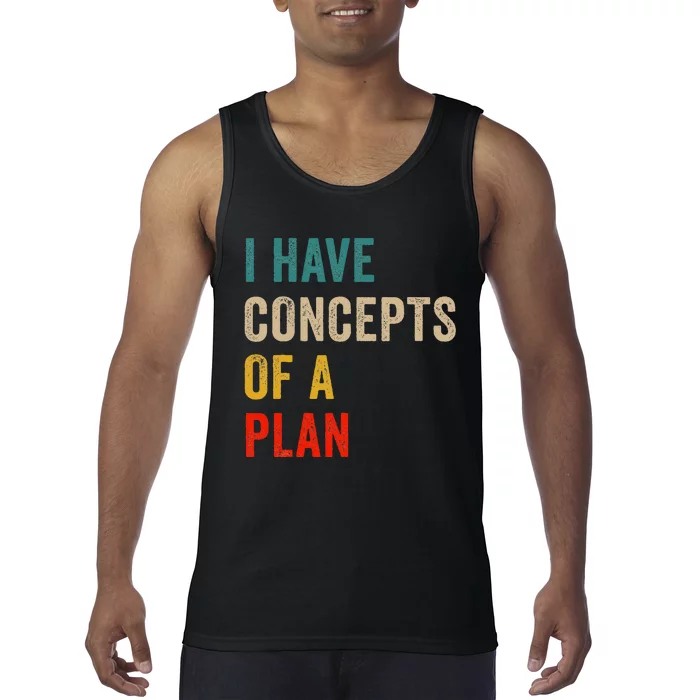 I Have A Concept Of A Plan Trump Harris Tank Top