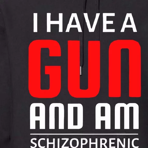 I Have A Gun And Am Schizophrenic Premium Hoodie