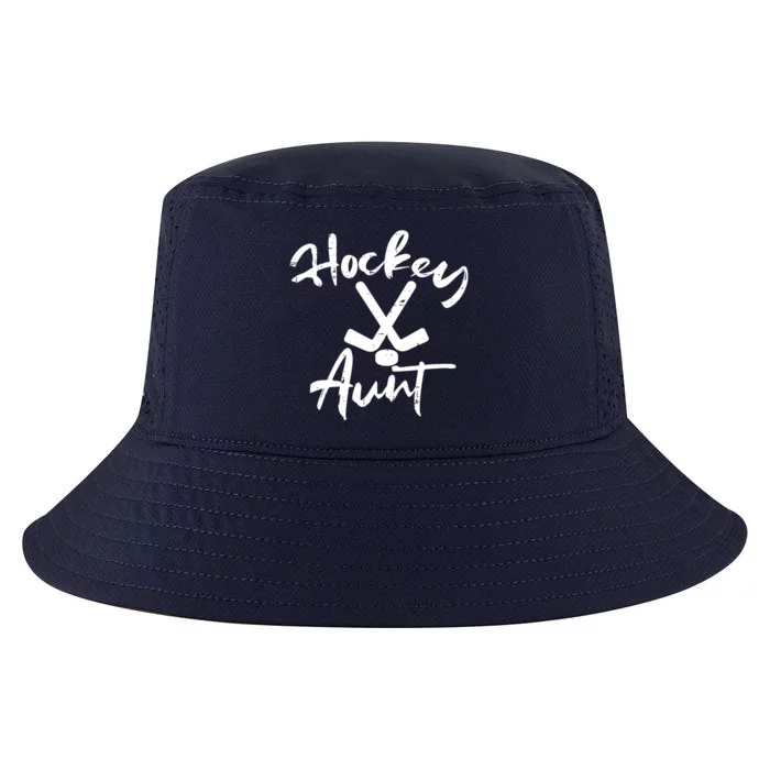 Ice Hockey Aunt Cute Mothers Day Aunty Auntie Nephew Gift Cool Comfort Performance Bucket Hat