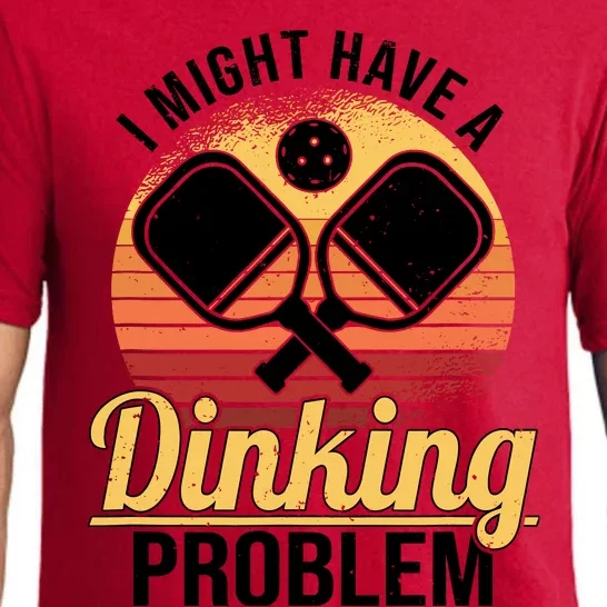 I Have A Dinking Problem Funny Pickleball Player Retro Pajama Set