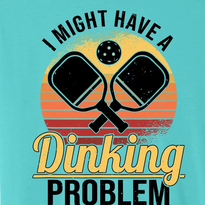 I Have A Dinking Problem Funny Pickleball Player Retro ChromaSoft Performance T-Shirt