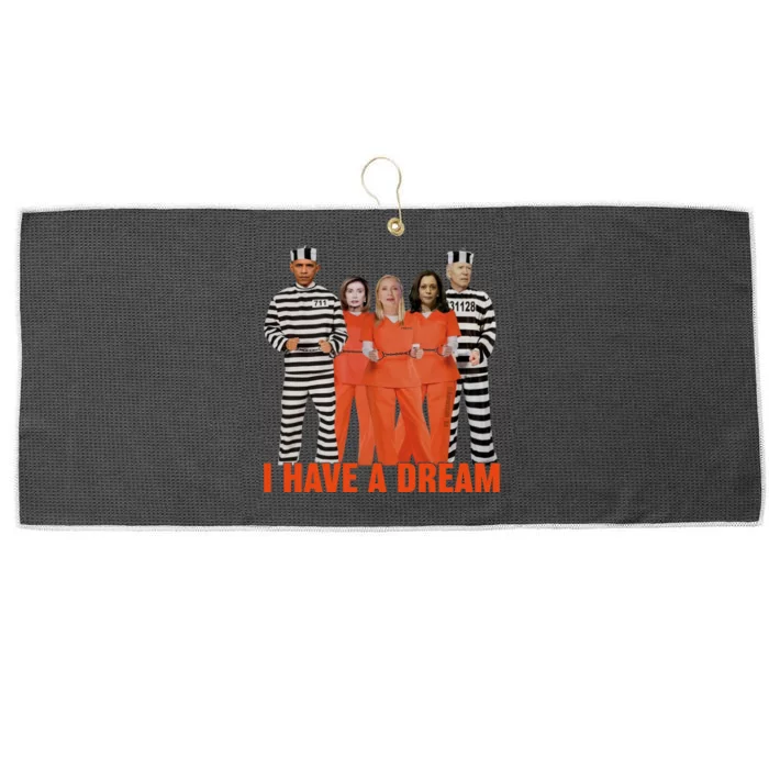 I Have A Dream Funny Large Microfiber Waffle Golf Towel